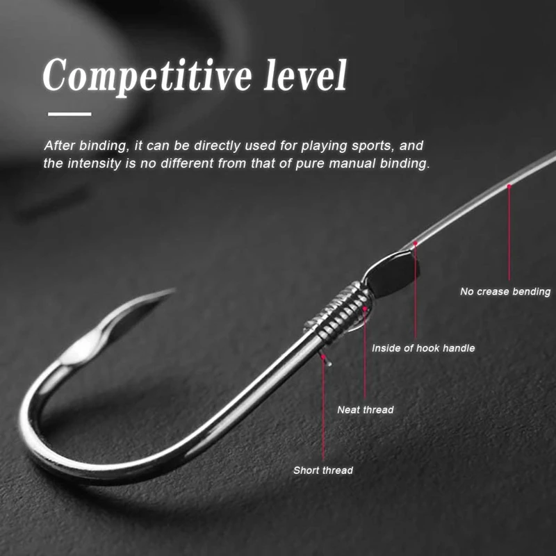 

Portable Electric Automatic Tie the Hook Tools Simple Fast Fishing Tools Automatic Movement Hook Tying Machine