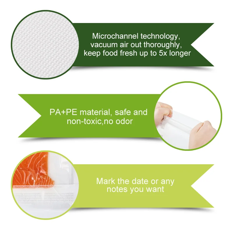 Tai бытовой пищевой вакуумный упаковщик пакеты для сохранения свежести продуктов