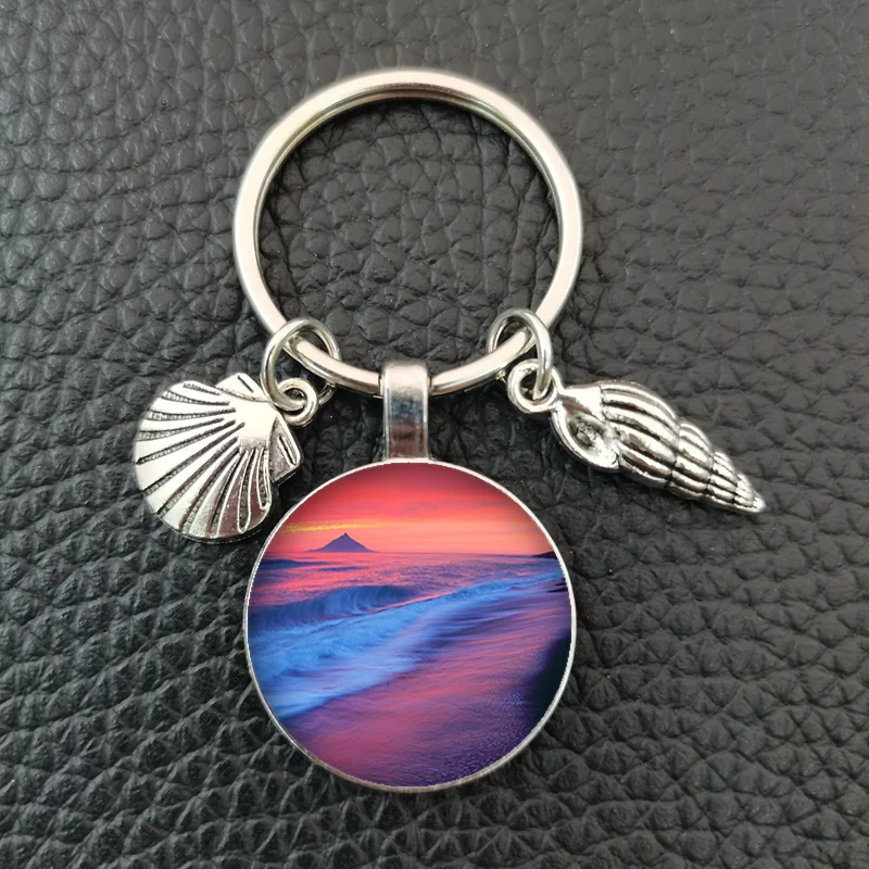 Брелок для ключей с красивым пляжем Мальдивские Острова пейзаж океан брелок пляж