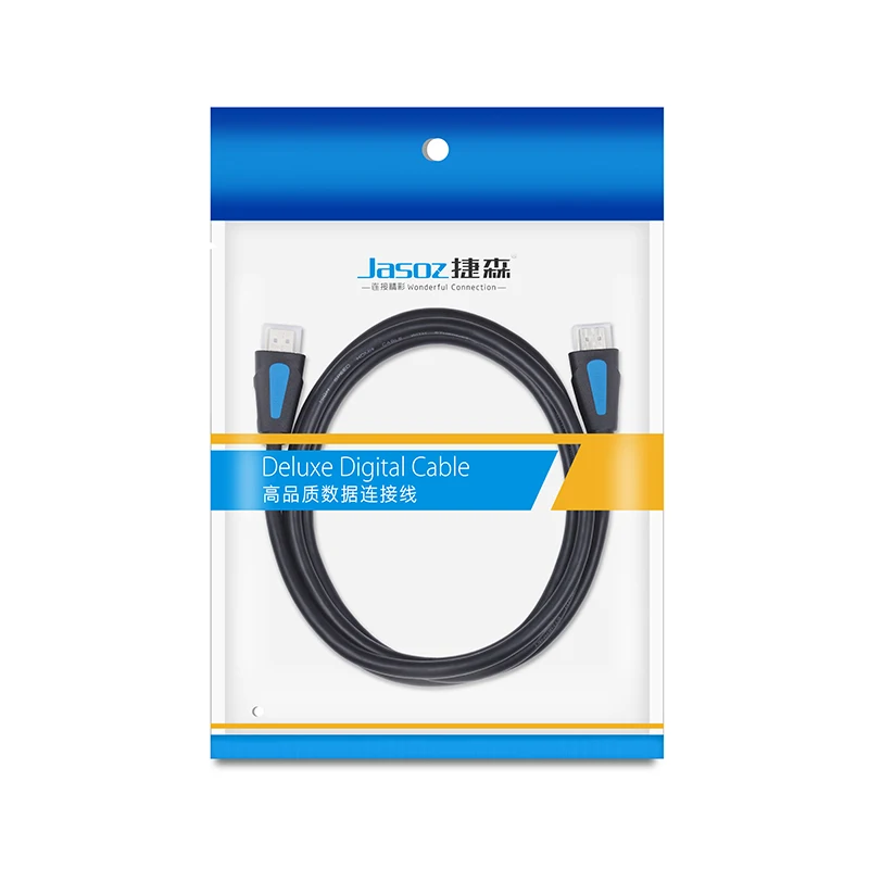 Высокоскоростной HDMI-совместимый кабель 2 0 HD ТВ адаптер позолоченный штырь-штырь