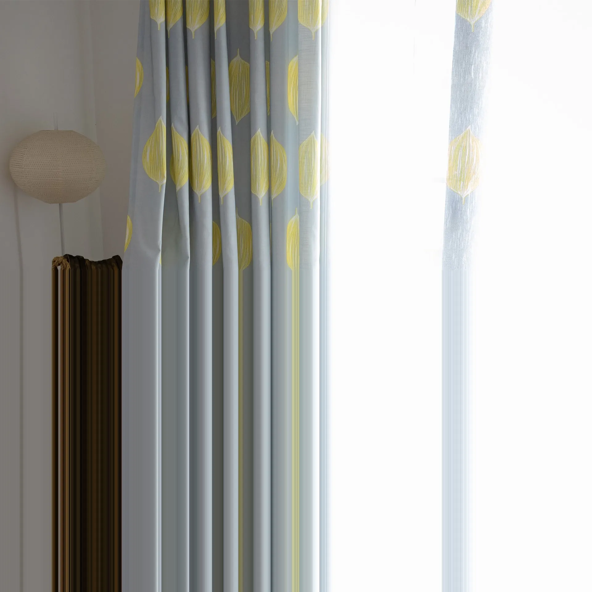 Скандинавские свежие садовые хлопковые и пеньковые занавески для девочек