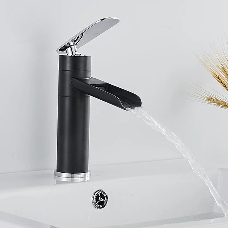 Современный Смеситель для ванной комнаты черный смеситель ванны выпечки