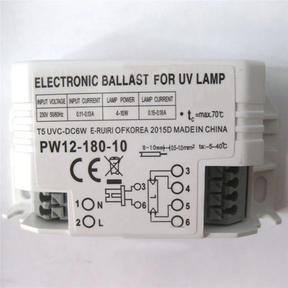 Для дезинфекционного шкафа с электронным балластом CREATOR UV Lamp PW12 180 10 220V 4W 6W 8W