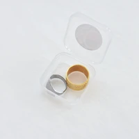 2pcsset ring type sewing tools finger wear thimble stainless steel needle thimble sewing grip metal shield