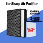 FZ-A61HFR FZ-A61DFR Замена HEPA и дезодорирующий фильтр и FZ-A61MFR увлажнитель воздуха фильтр для очиститель воздуха Sharp KC-A61RW KCA60E