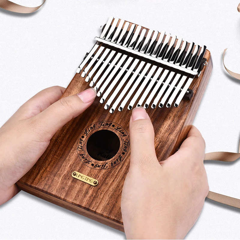 Wooden 17 Key Kalimba High Quality Thumb Piano 17 Key Wooden Kalimba Portable Thumb Piano Teclado Musical Music Box BS5MZQ