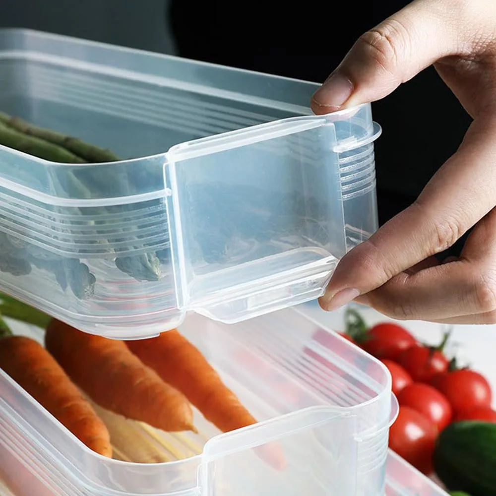 

3 Layers Refrigerator Fresh-keeping Box Kitchen Accessories Storage Container Organizer Plastic Fridge Storage Food Sealed Box