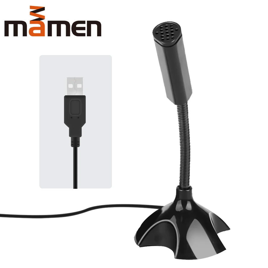 MAMEN настольный мини USB микрофон всенаправленный конденсаторный микрофон для сетевого чата видеоконференции игровой стенд микрофон