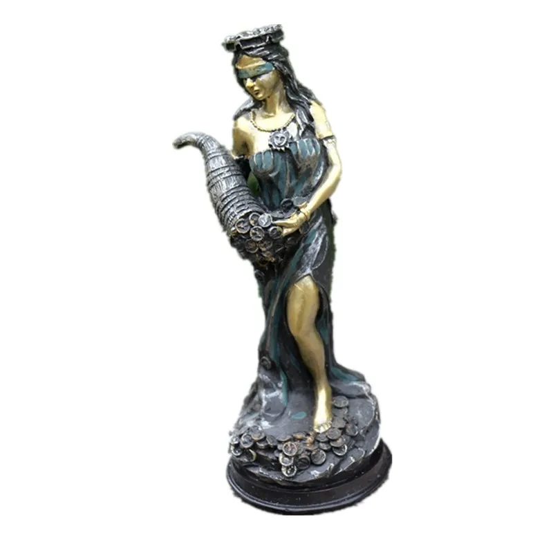

RETRO WEALTH GODDESS PLOUTO MONEY MASCOT 1PC DECORATION FOR HOME STORE WOMEN MYTH GOD PLOUTOS DECOR R1589