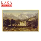 вышивка крестом наборы рукоделие, наборы для вышивки с напечатанным рисунком, 11ct-холст для домашнего декора, пейзаж Full NCKS126