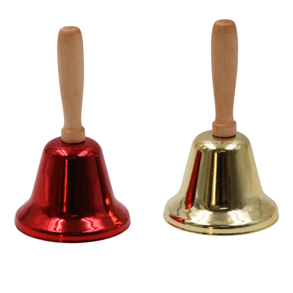 

Christmas Hand Bell Santa Claus Jingle Bells School Wedding Party Supplies for Dinner Shop Hotel Church Hand Rattle