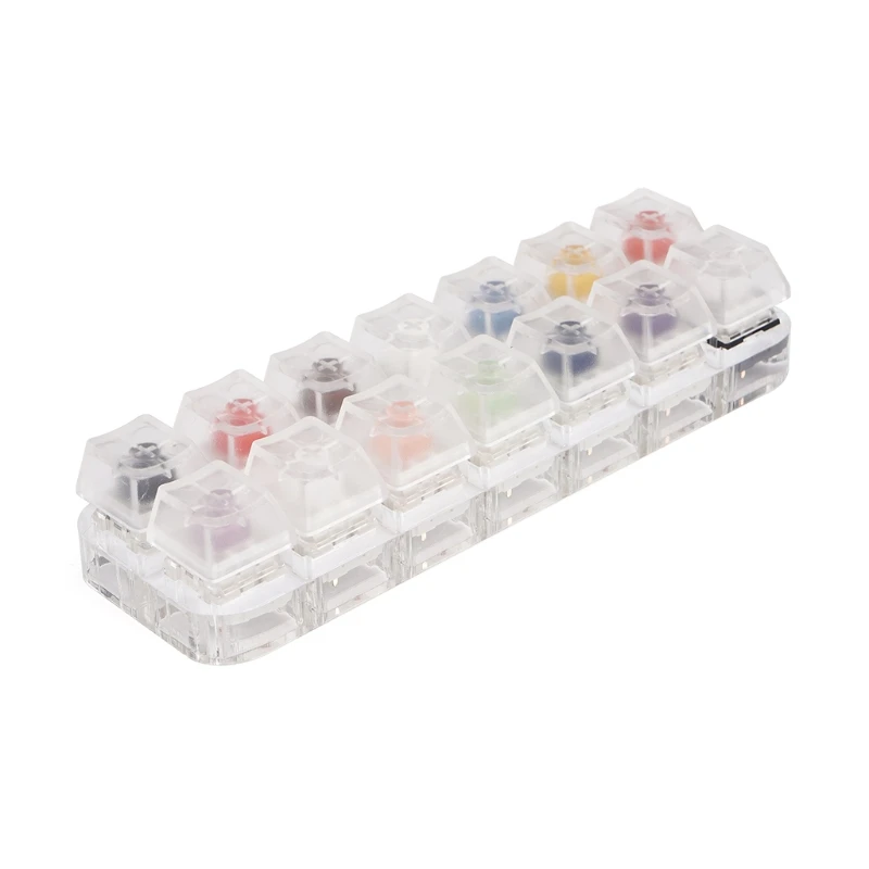 

14 Key Translucent Keycaps Testing Tool Kailh Box Switches Keyboard Tester K3KE