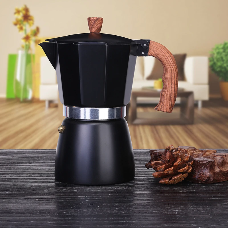 

Espresso Coffee Maker Aluminum Italian Mocha Espresso Percolator Pot Coffee Machine 6cup 300ml Espresso Coffee Maker Aluminum It