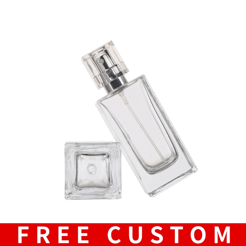 Бесплатный Логотип по индивидуальному заказу стеклянный квадратный Толстый