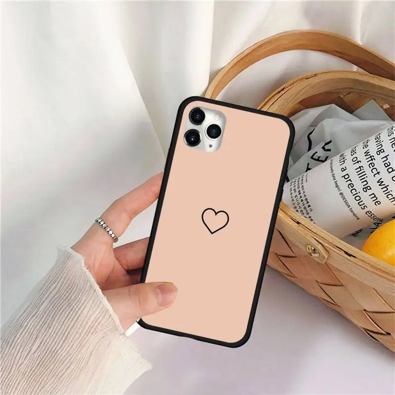 

love heart Phone Case for iPhone 11 12 pro MINI XS MAX 8 7 6 6S Plus X 5S SE 2020 XR