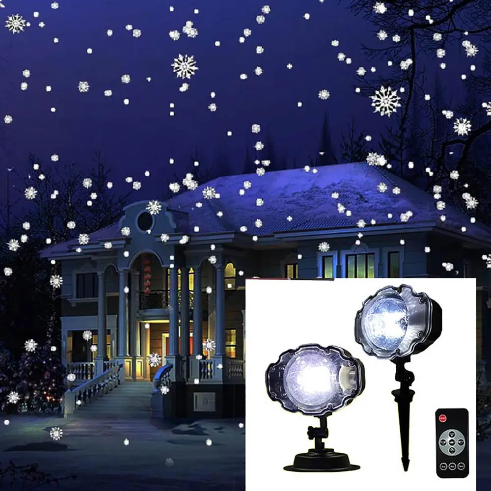 

Snowflake Projector Light Super Bright Christmas Led Laser Lights Outdoor Lawn LED Projection Lamp Waterproof Landscape Decor