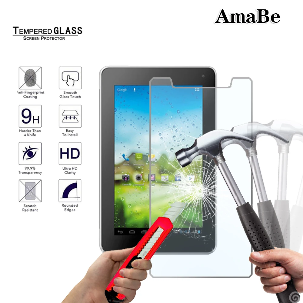 Закаленное стекло для Huawei MediaPad 7 0 дюйма/7 Lite VOGUE Youth 2|Защитные экраны планшеов| |