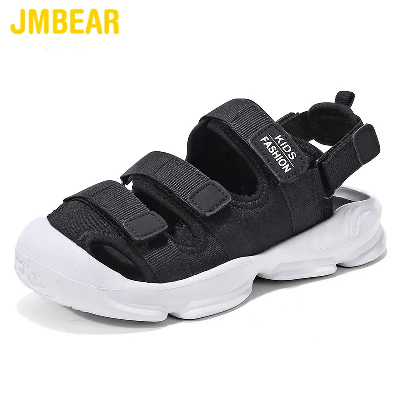 JMBEAR children's shoes fashion color matching ribbon sandals summer new non-slip outdoor beach | Мать и ребенок