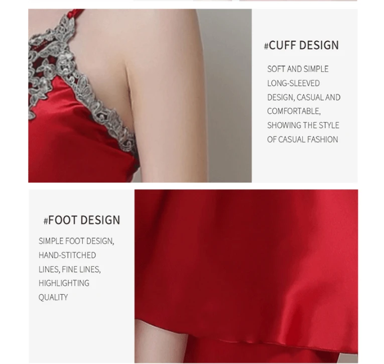 Женская Регулируемая Пижама пеньюар ночная сорочка на бретельках ночные