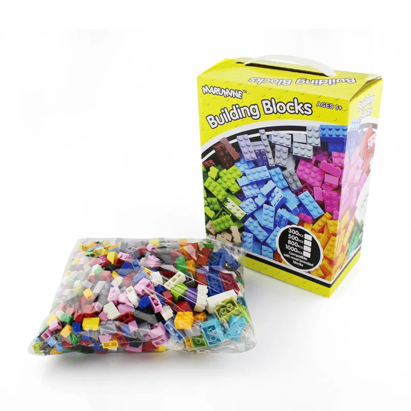 Color Box Package MARUMINE 1000 шт Строительные Кирпичи совместимы с Decool Enlighten Blocks Pixel Cube опорная пластина модель игрушки для детей подарок - Цвет: Color Box Package