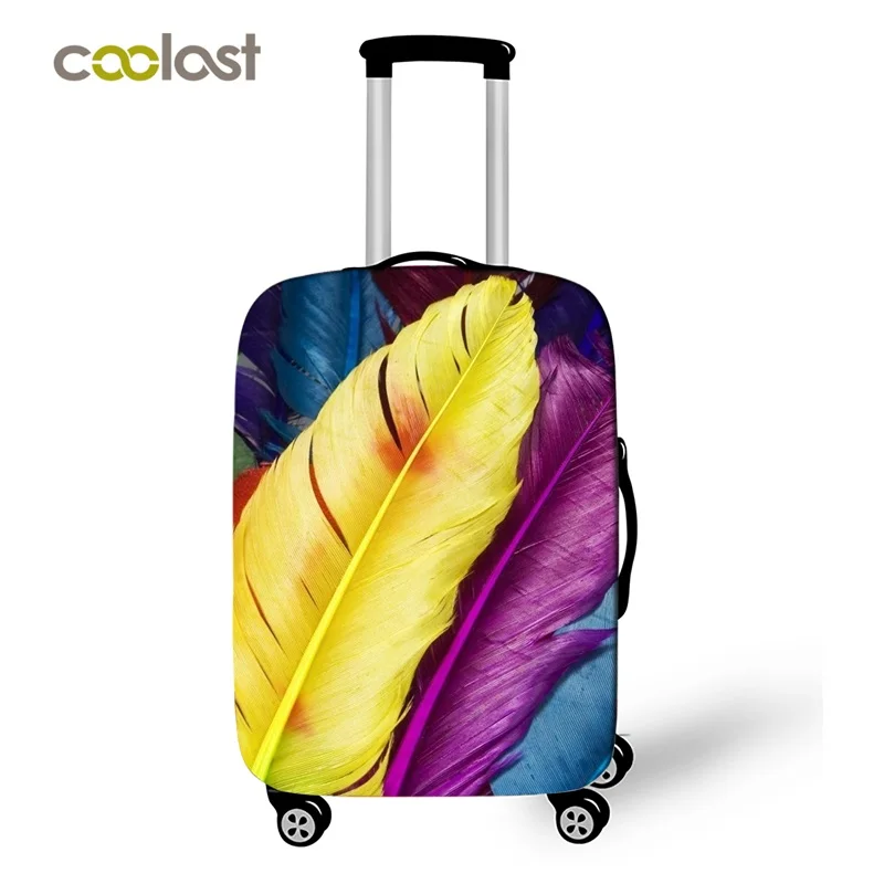Карамельные перья мультфильм 3d печать багажные защитные чехлы чемодан Чехлы