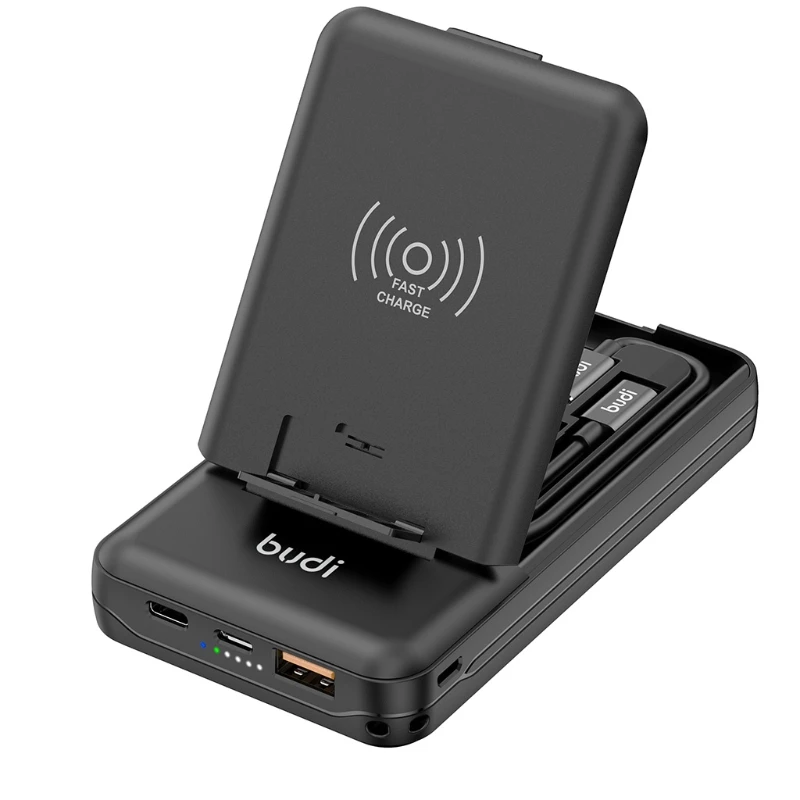 7 in 1 Adapter Splitter Control Converter with LED Lighting Wireless Charging Mobile Phone Cradle Compatible with Drop Shipping