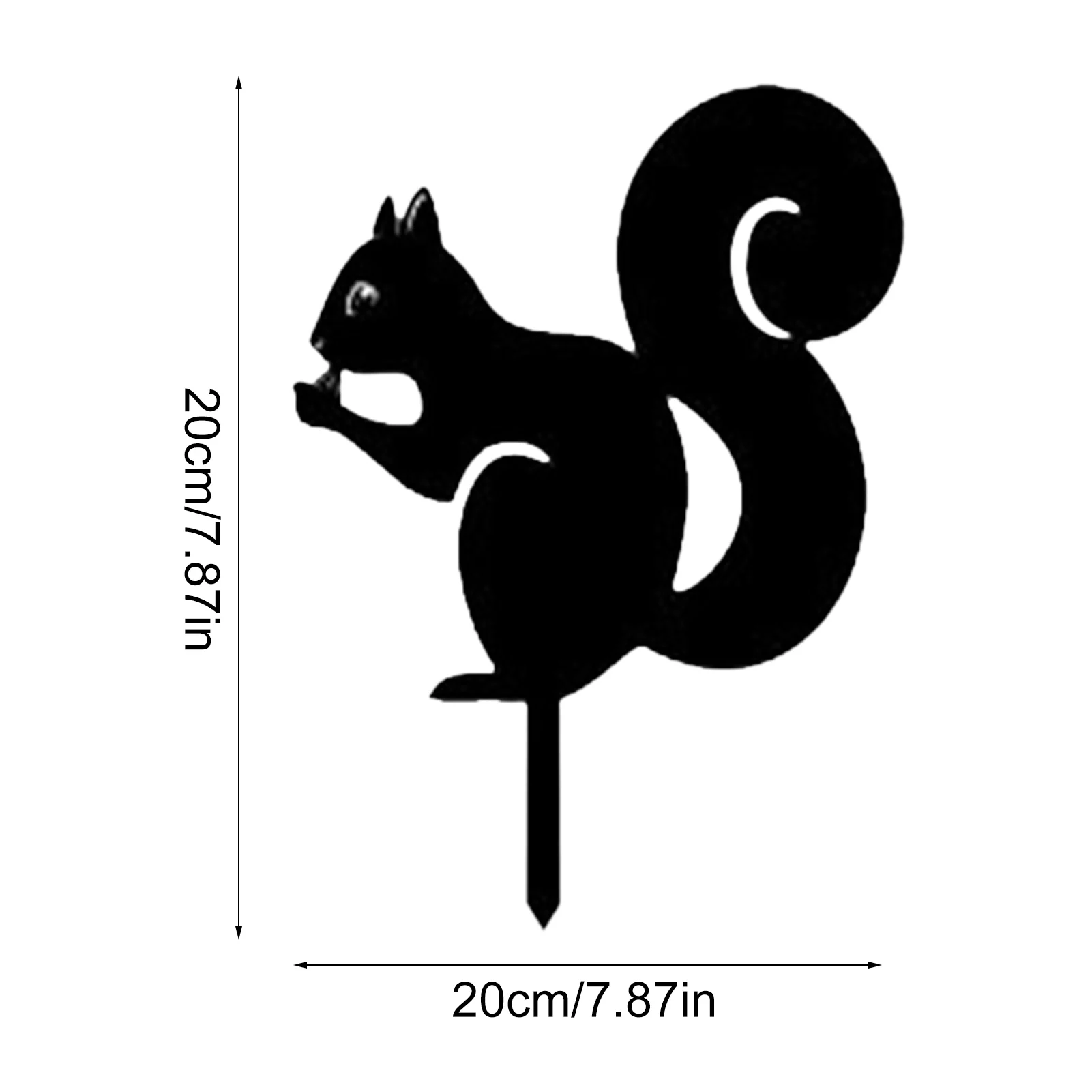 

Squirrel Garden Metal Stakes Outdoor Garden Backyard Lawn Stakes Yard Art Silhouette Stake Art Ornament Garden Decorative