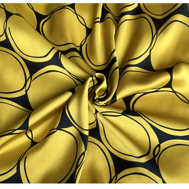 Новинка 245 Роскошная блестящая желтая круглая шелковистая драпировка устойчивая