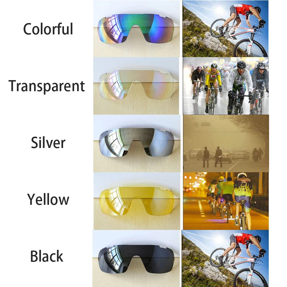 

5 Lens Cycling Glasses Outdoor Sport Polarized Light Men's sunglasses Bicycle Mountain Bike Women Eyewear Cycling Equipment