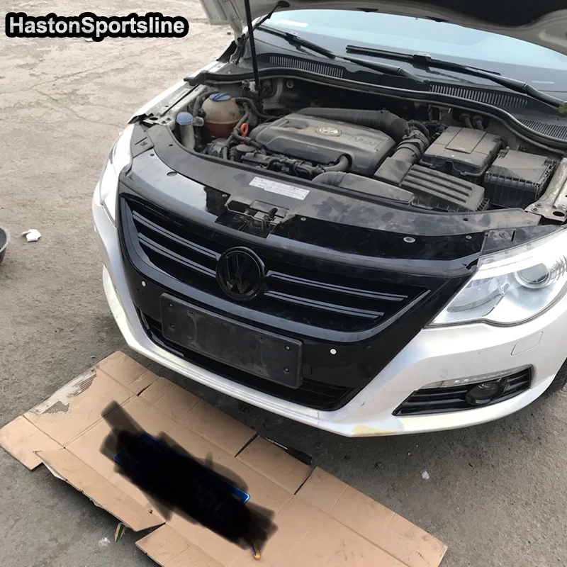 Для VW Passat CC черная рамка Передняя вытяжка Центральная решетка гриль для Volkswagen 2010