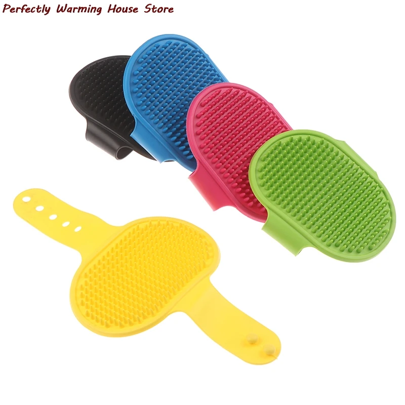 

1 шт. Домашний питомец собака щетка для ванны для кошек резиновая перчатка для ухода за шерстью Массажная щетка для домашних животных для ду...