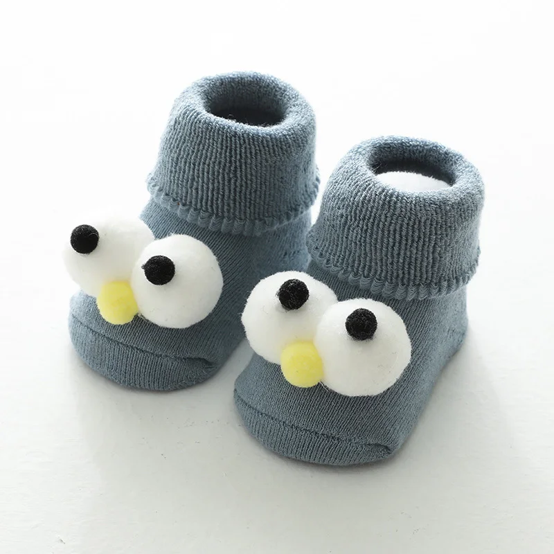 

Baby Boys Girls Infant Winter Cotton Cartoon Warm Socks Thicken Anti Slip Floor Socks Leg Warmer
