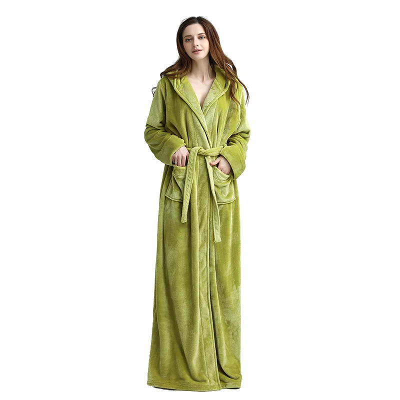 

Coral Fleece Autumn Winter Couple Bathrobe Male Female Nightwear Daily Casual Home Lounge Robe Sleepwear домашняя одежда женская