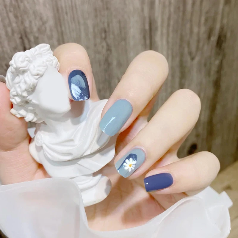 24 шт. Поддельные Гвозди накладные ногти искусственные на руках ноготь полное