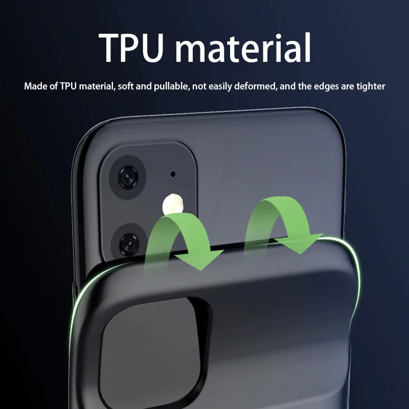 Чехол с зарядным устройством на 4800 мА · ч для iPhone 11 Pro чехол аккумулятором 5000 Max