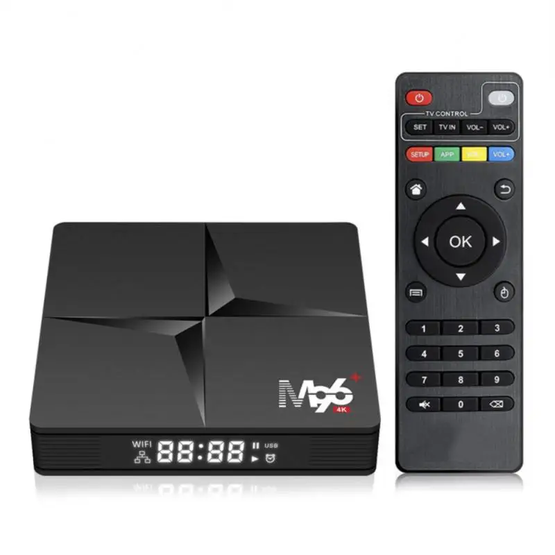 

M96+ RK3318 4K TV Box Android10.0 With Quad Core 4GB RAM 32GB ROM WIFI Smart Set Top Console IPTV OTT Receiver M3U Media Player