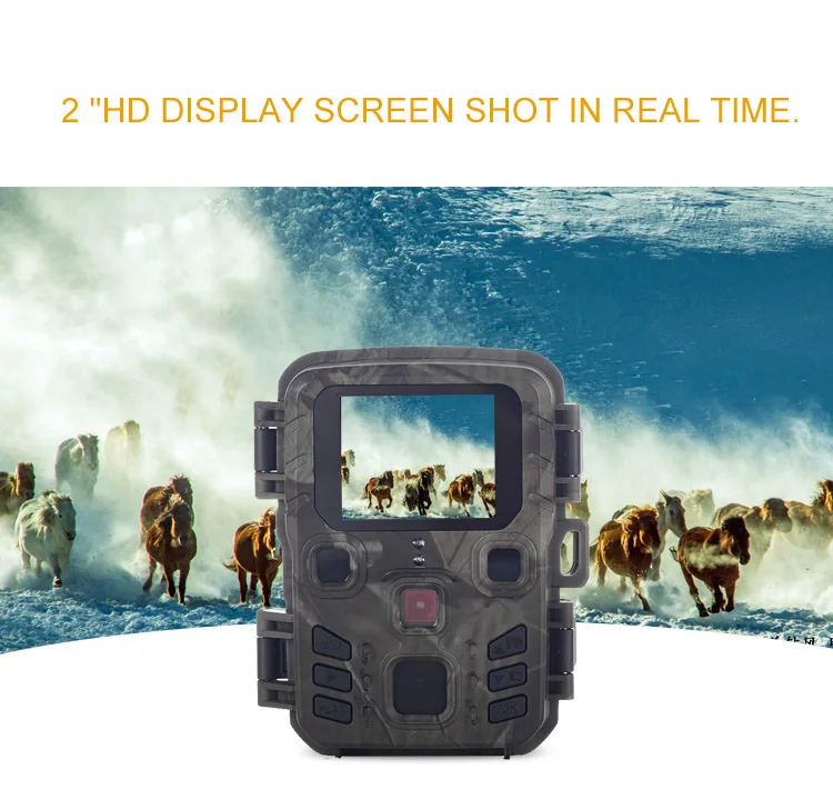 Hunting Wild Trail Camera 20MP 1080P Outdoor Wildlife Cameras Scouting Surveillance Mini301 Night Vision Photo Traps Tracking | Спорт и