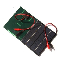 12v 2w polycrystalline silicon panel solar panel tiger clip solar toy panel