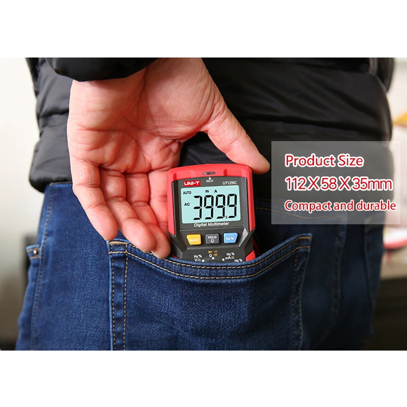 UNI-T тестер Цифровой мультиметр Профессиональный резистор конденсатор Частотный