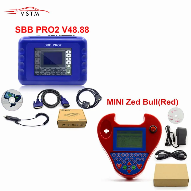 SBBV48.88 Mini Red Мини ZED BULL SBB V48.99 V48.88 V46.02 ключевой программист добавить новые автомобили SBB PRO2 ключевой программист для мультибрендов - Цвет: SBBV48.88 Mini Red