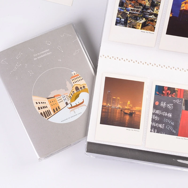 

64 Pocket Photo Album Interstitial Photos Book Case Mini Instant Picture Storage H3CF
