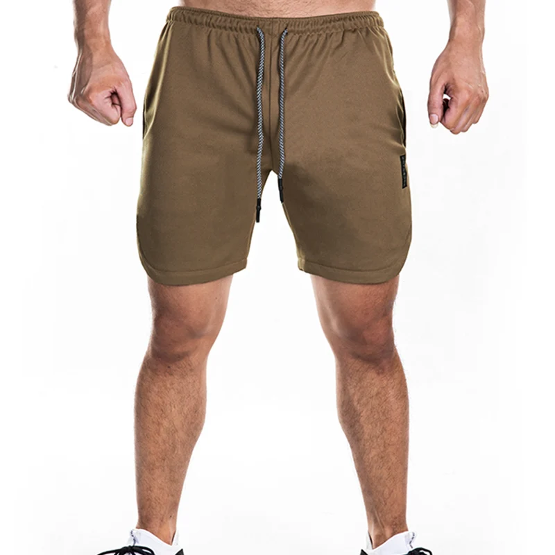 Khaki Black Shorts TWTOPSE, мужские спортивные шорты, быстросохнущие, для велоспорта, MTB, горного велосипеда, для спуска, для велоспорта, короткие, для тренажерного зала, для пробежки, тренировочные, 2 в 1, с карманом - Цвет: Khaki Black Shorts