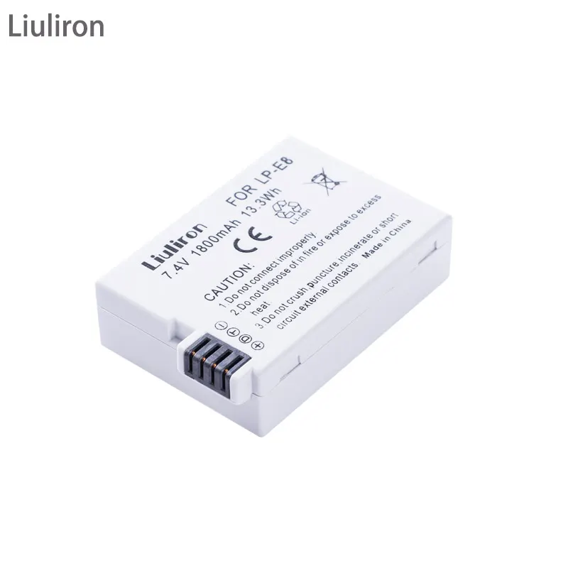 1battery Акумуляторная батарея LP-E8 LPE8 LP E8 Батарея+ ЖК-дисплей двойной Зарядное устройство для цифровой однообъективной зеркальной камеры Canon EOS 550D 600D 650D 700D X4 X5 X6i X7i T2i T3i Батарея - Цвет: 1battery