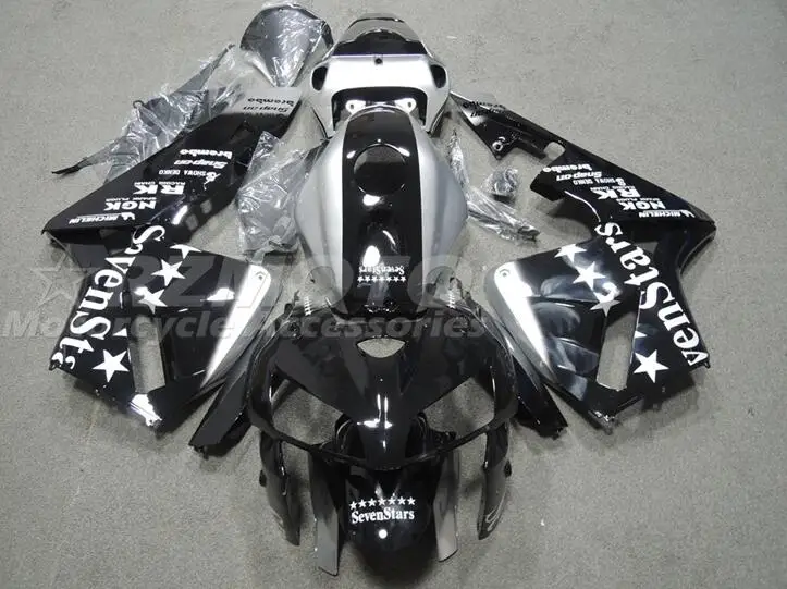 

4 Free Gifts Injection mold New ABS Fairings Kit Fit for HONDA CBR600RR F5 2005 2006 05 06 bodywork set black silver