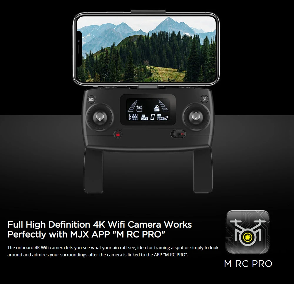 MJX Bugs 5W B5W gps бесщеточный Радиоуправляемый Дрон с 5G 4K Wifi FPV HD, автоматический Квадрокоптер с камерой регулировки VS H117S Радиоуправляемый вертолет Дрон