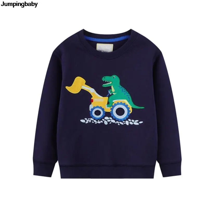 2021 Boys Sweatshirts Dinosaur Autumn Tops Roupa Infantil Menino Kids Clothes Pour Enfants Vetement Enfant Garcon T-shirts
