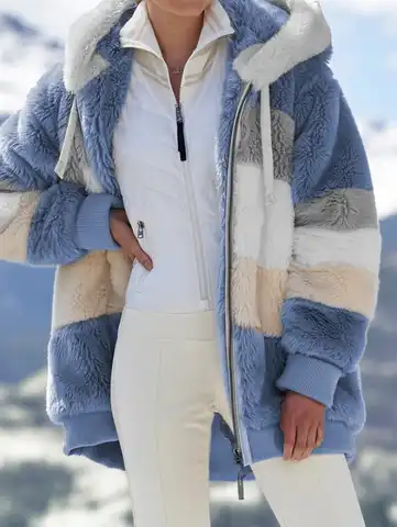 Куртка женская теплая на молнии, с отворотом и длинным рукавом, с начесом, на пуговицах, зимняя, 2020