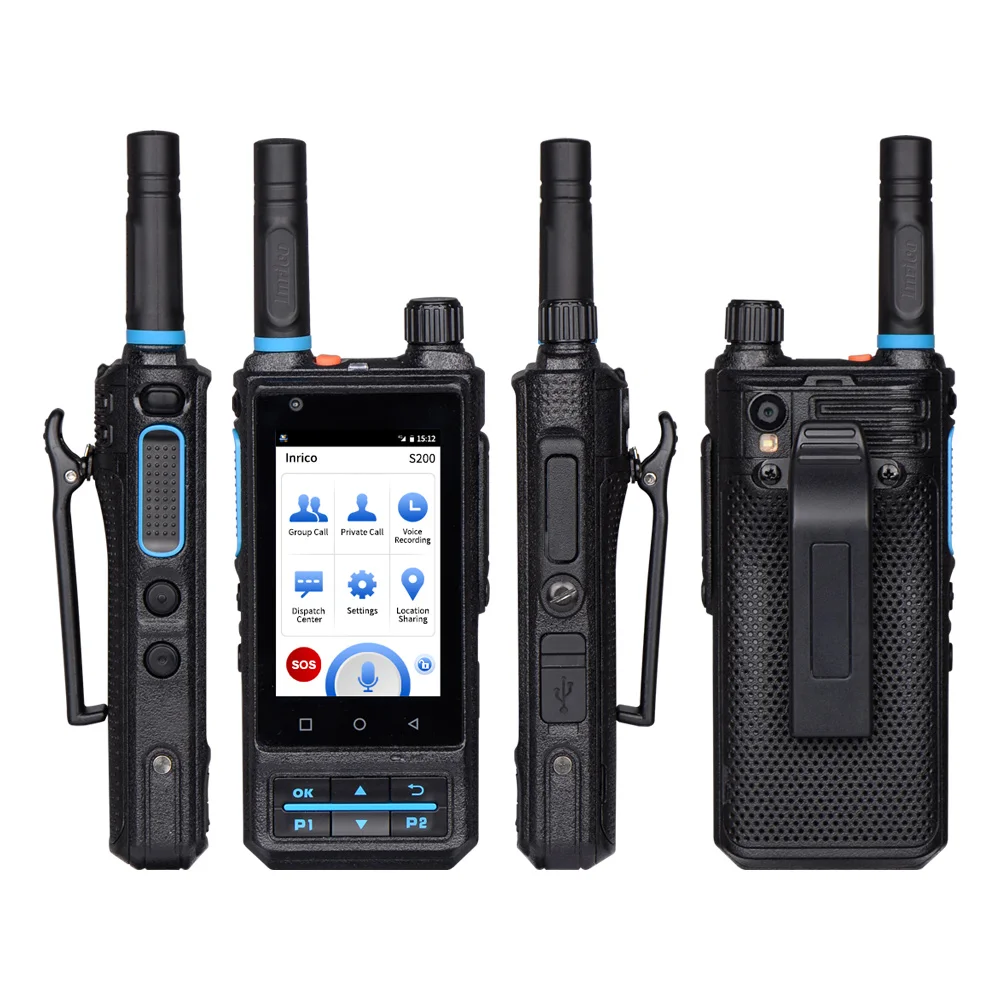 Inrico 4G сеть радио S200 Android 7 0 LTE/WCDMA/GSM POC работает с реальным ptt Zello Walkie Talkie Global Call |