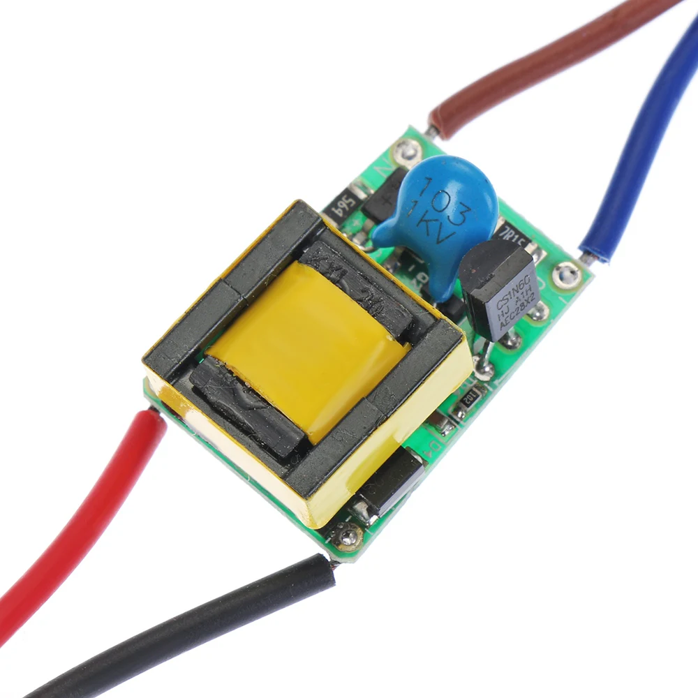 

3-15W Dimmable Safe Plastic Shell LED Driver AAC 110V 220V to DC 10-53V Light Transformer 300mA Power Supply Adapter for Led Lam