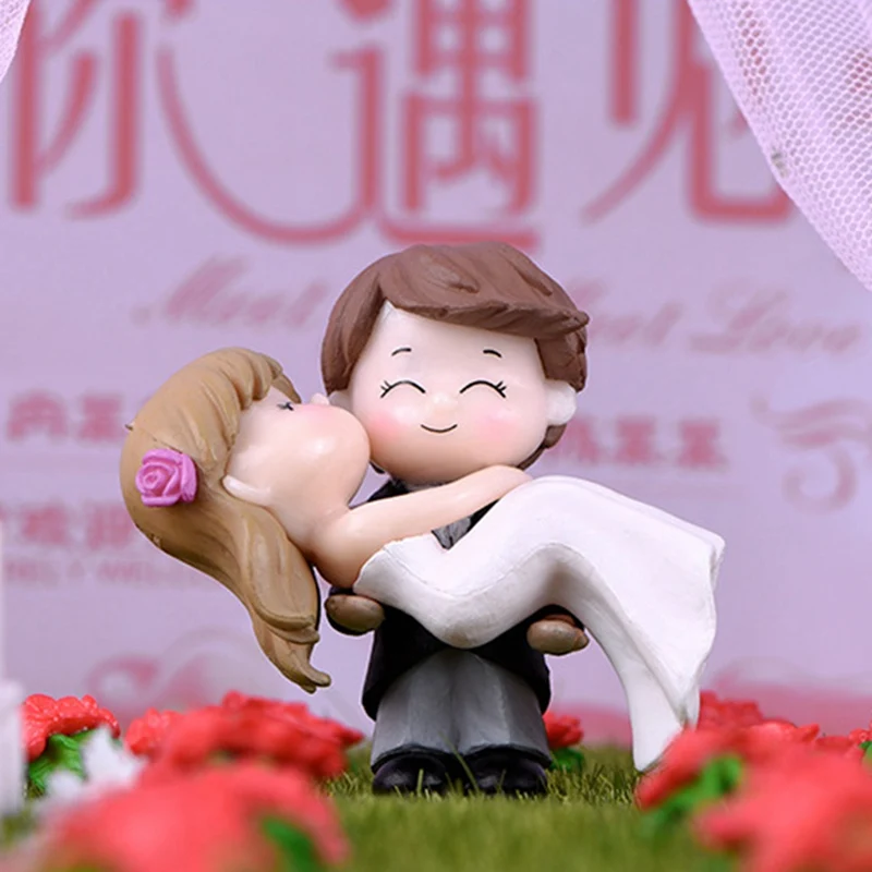 Милые парные фигурки портативное маленькое украшение стола романтическое